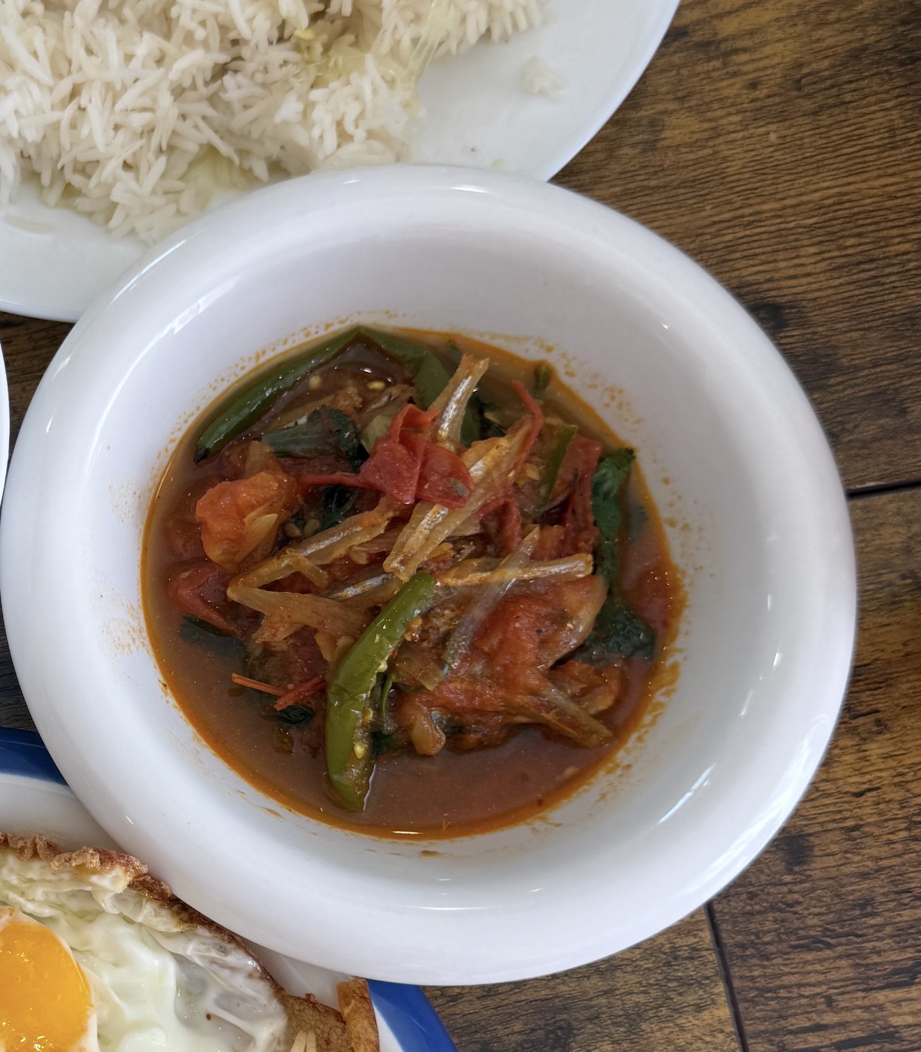 Anchovies & Tomatoes (ခရမ်းချဉ်သီးငါးနီတူချက်)